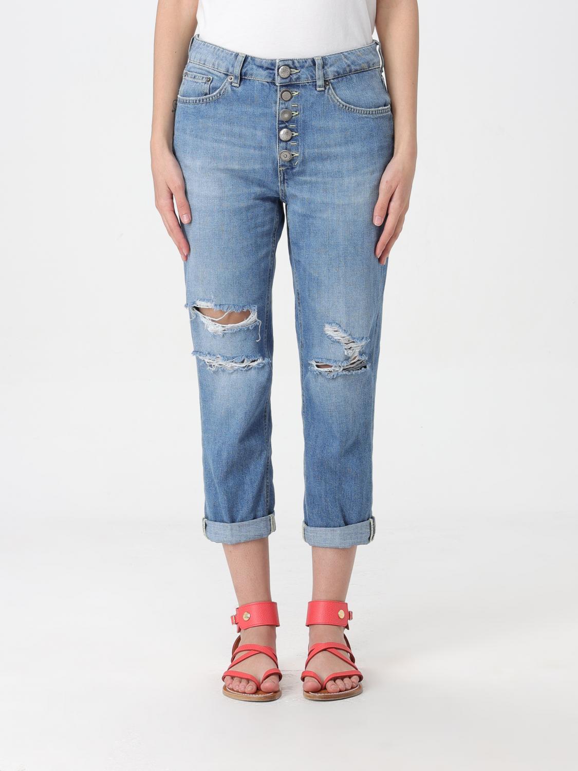 パンツ DONDUP Women Straight Pants DP268BDS0107DHQ9800 Blue DONDUP: Pants woman - Denim | Dondup pants DP268BDF0261DGY4
