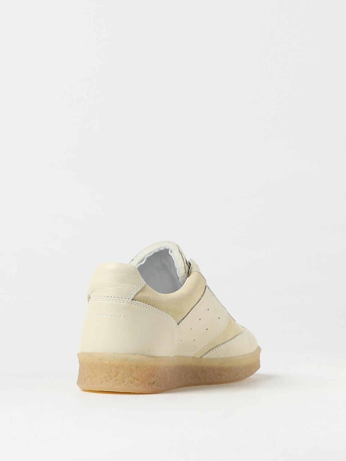 MM6 MAISON MARGIELA SNEAKERS: Sneakers MM6 Maison Margiela in pelle 3, Bianco - Img 3