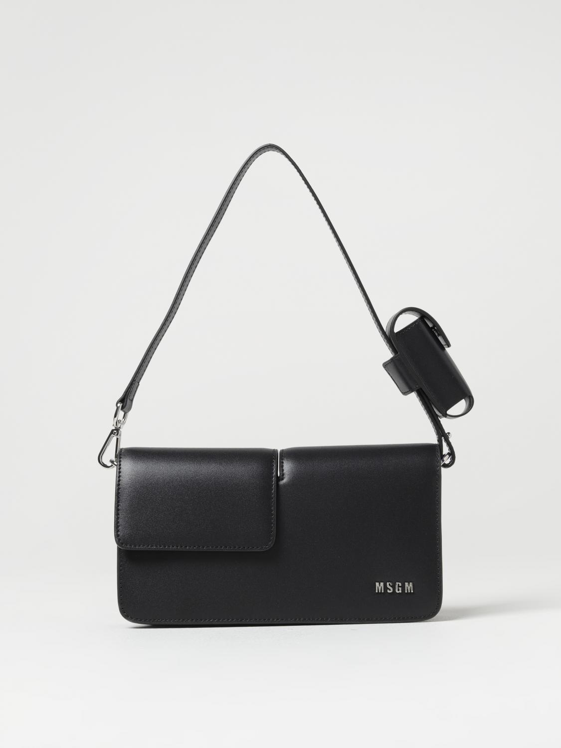 MSGM SAC PORTÉ ÉPAULE: Sac porté épaule femme MSGM, Noir - Img 1