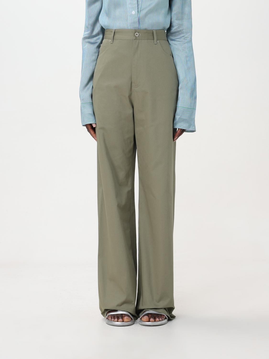 Loewe パンツ レディース - グリーン | S540Y04XHI | GIGLIO.COM
