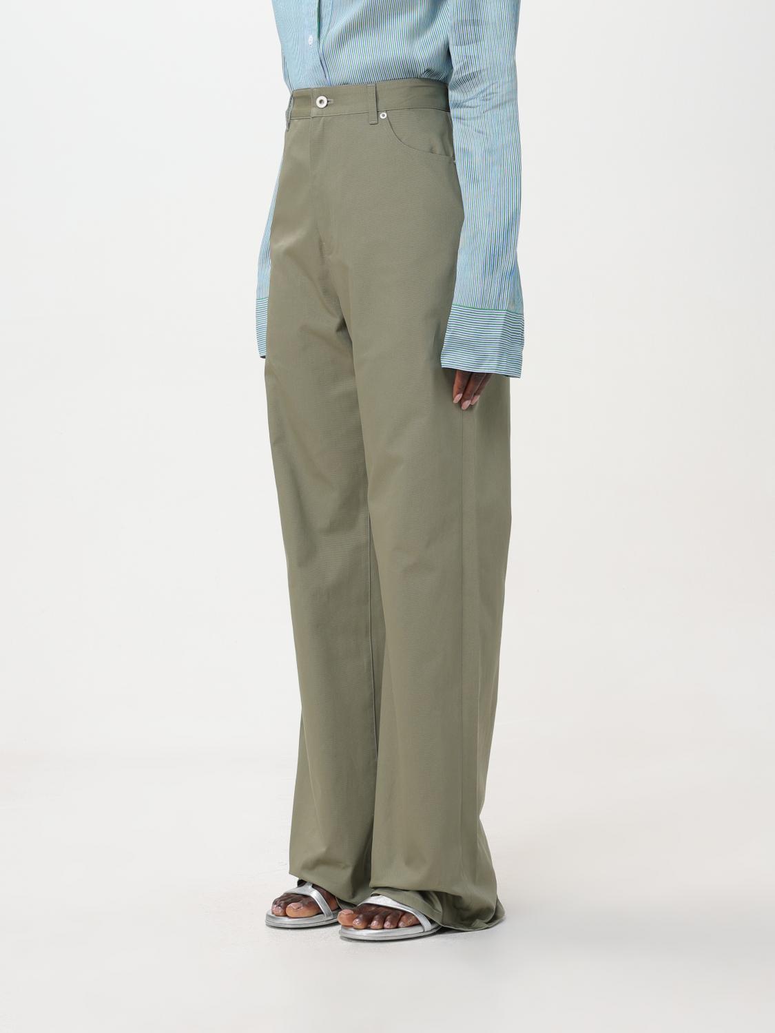 Loewe パンツ レディース - グリーン | S540Y04XHI | GIGLIO.COM