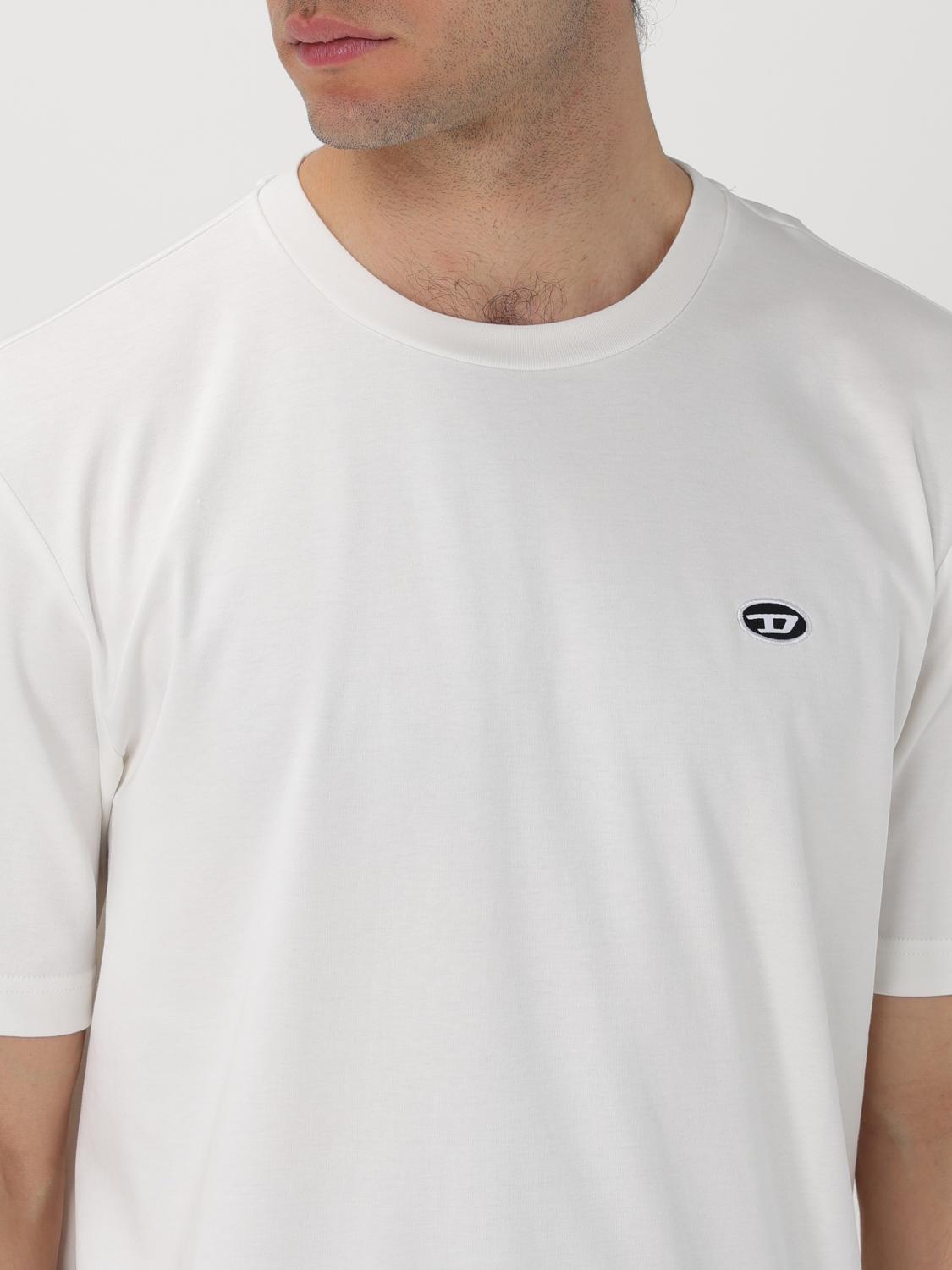 DIESEL T-SHIRT: T-shirt men Diesel, White - Img 3