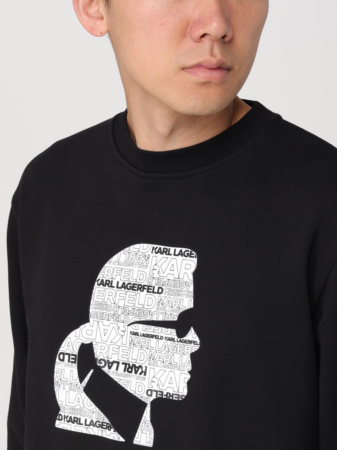 KARL LAGERFELD SWEATER: Sweater men Karl Lagerfeld, Black - Img 3