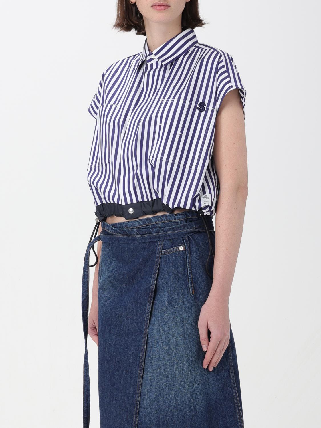 Sacai シャツ レディース - ブルー | SCW103 | GIGLIO.COM