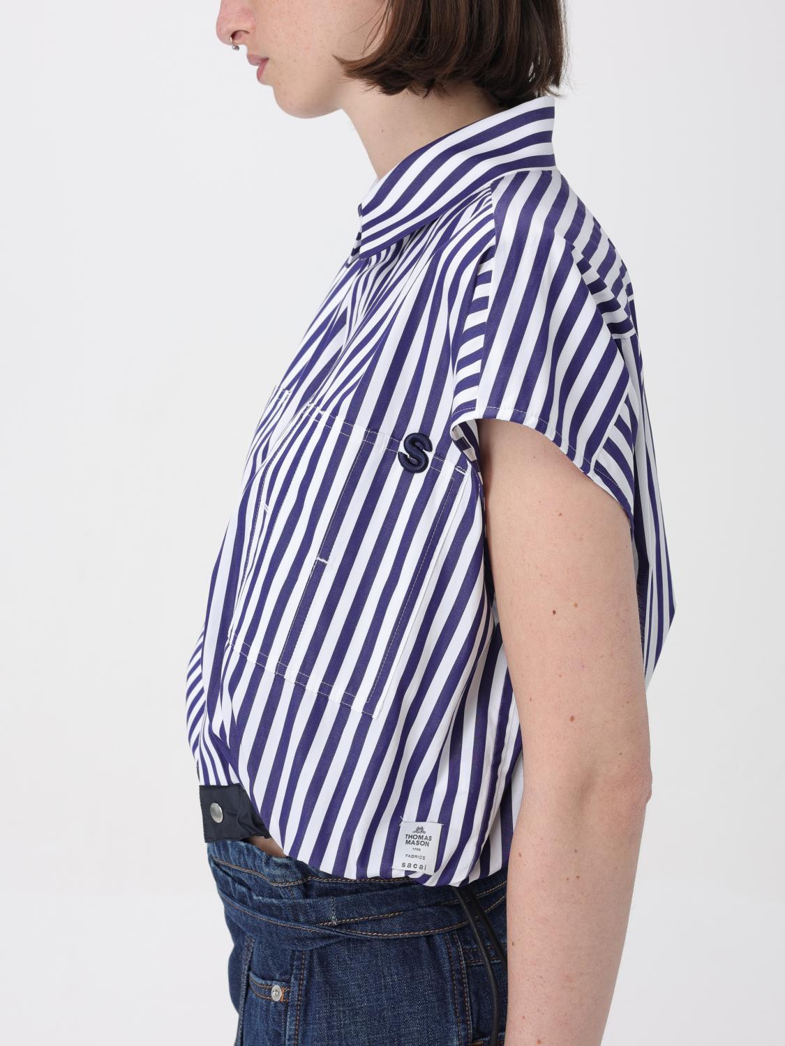 Sacai シャツ レディース - ブルー | SCW103 | GIGLIO.COM