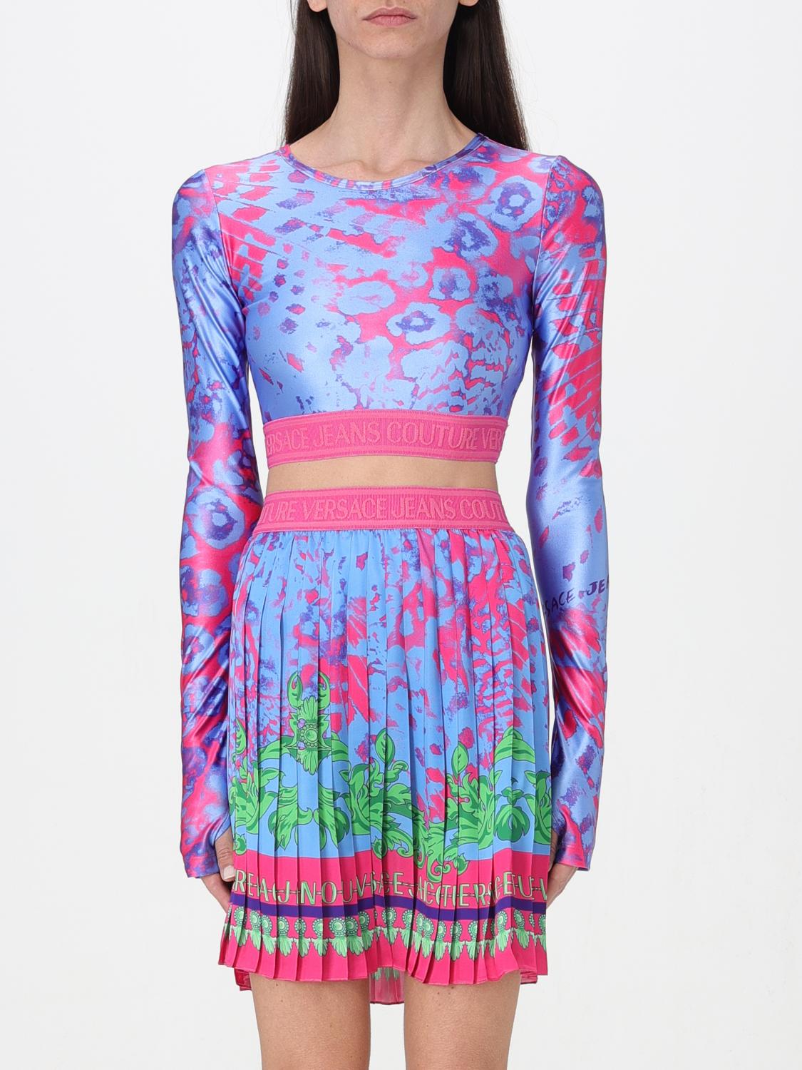 VERSACE JEANS COUTURE TOP: Top mujer Versace Jeans Couture, Azul Oscuro - Img 1