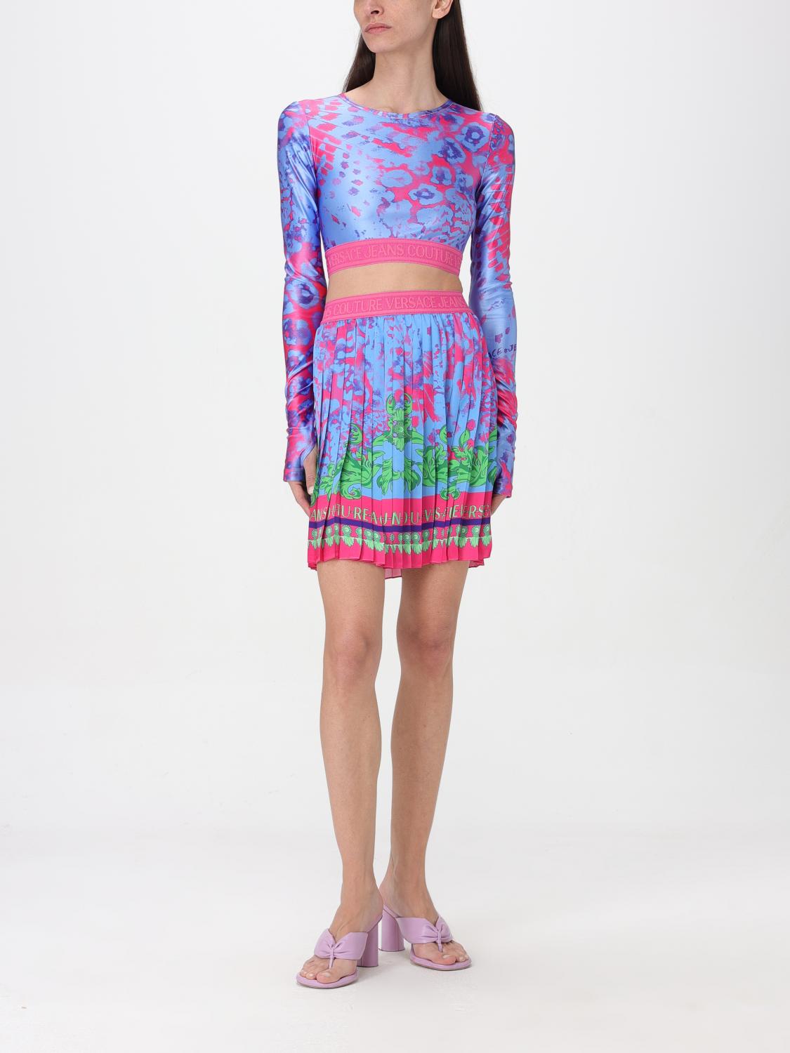 VERSACE JEANS COUTURE TOP: Top mujer Versace Jeans Couture, Azul Oscuro - Img 2