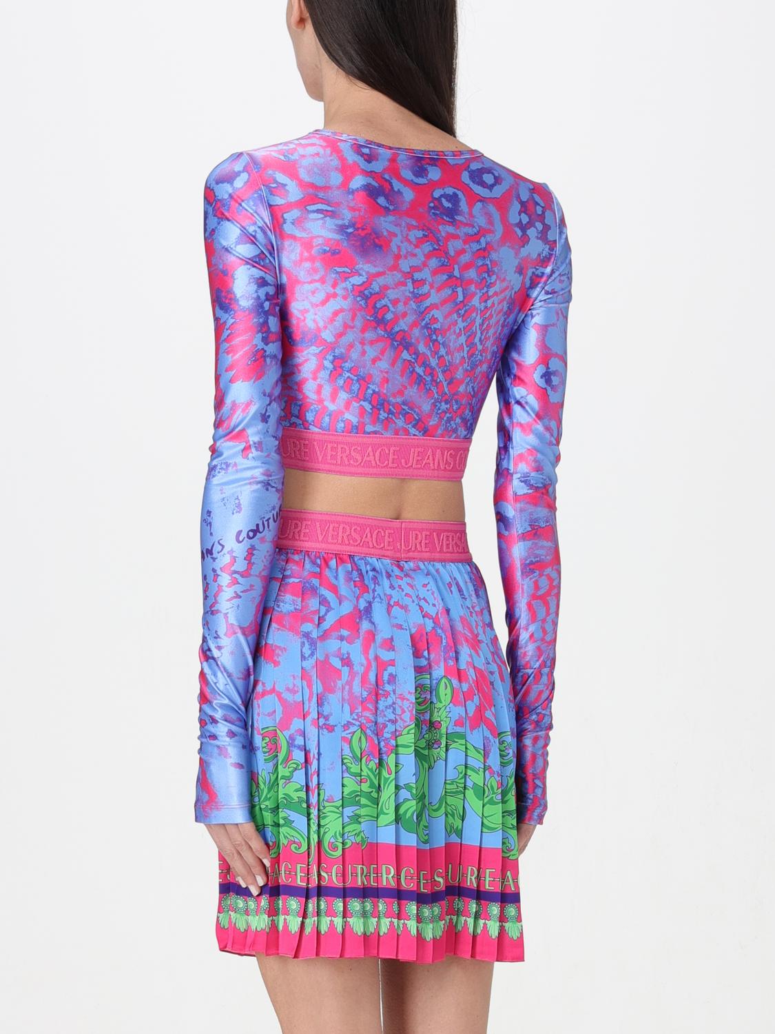 VERSACE JEANS COUTURE TOP: Top mujer Versace Jeans Couture, Azul Oscuro - Img 3