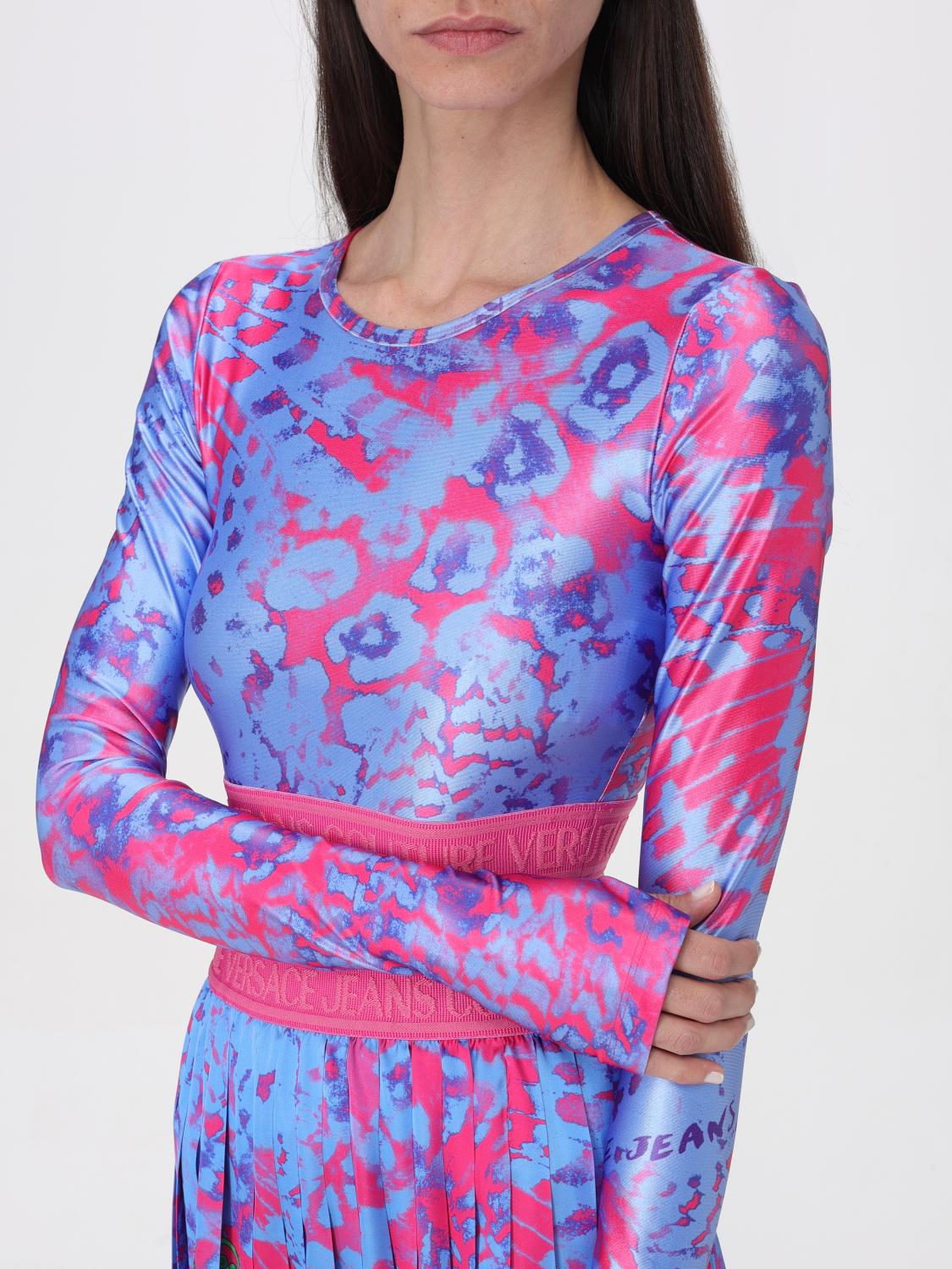 VERSACE JEANS COUTURE TOP: Top mujer Versace Jeans Couture, Azul Oscuro - Img 4