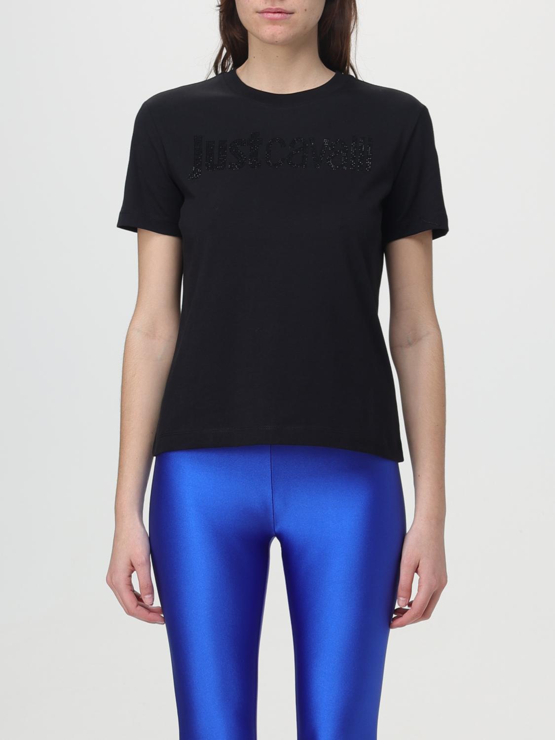 Tシャツ・カットソー JUST CAVALLI Woman T-Shirt Black 76PAHE00CJ110 899 Just Cavalli T-shirt for Women SS25 | GIGLIO.COM