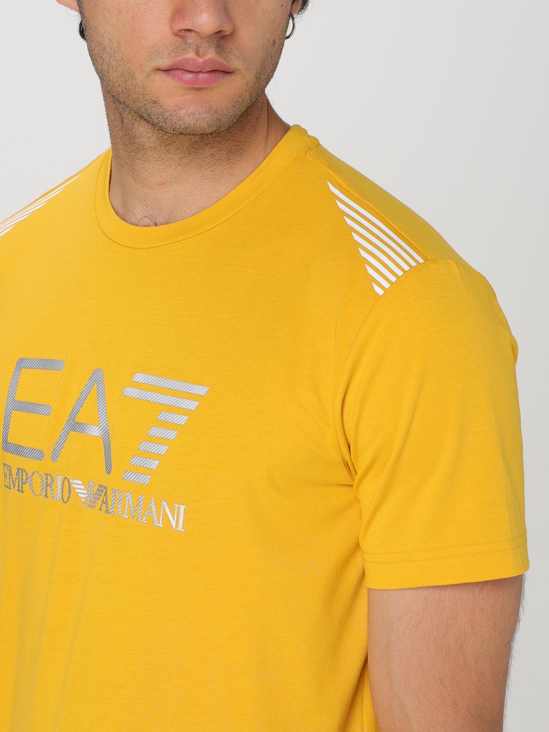 EA7 CAMISETA: Camiseta hombre Ea7, Amarillo - Img 4