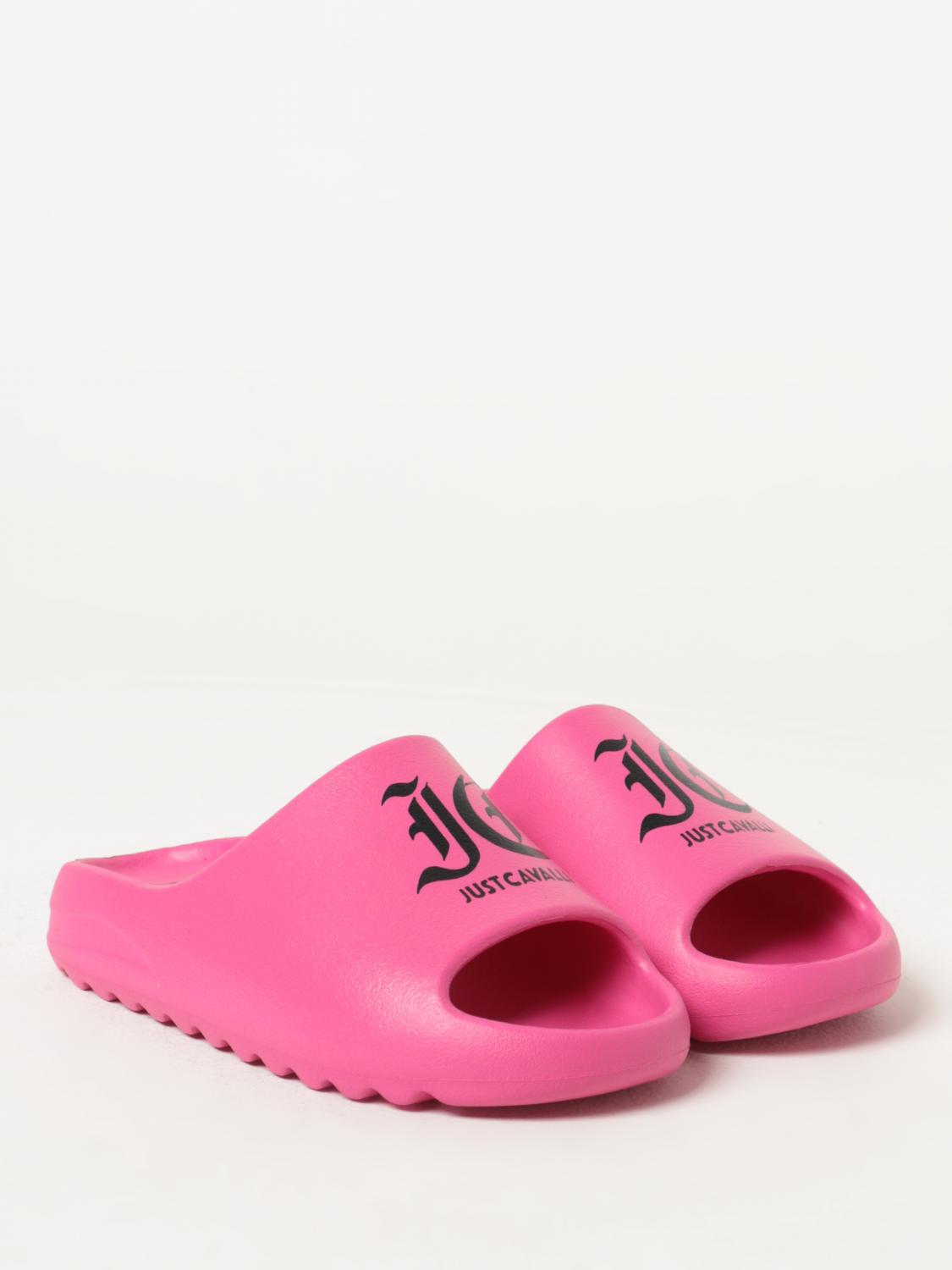 シューズ・サンダルその他 JUST CAVALLI Woman Flat sandals Pink 76RA3SZ1ZS785 OT1 JUST CAVALLI: Flat sandals woman - Pink | Just Cavalli flat