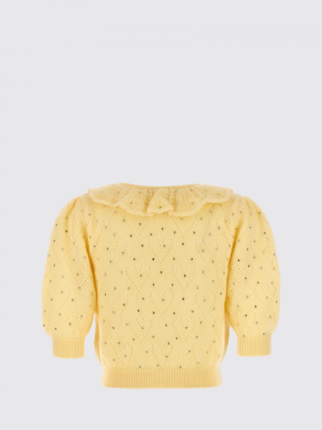 ALESSANDRA RICH SWEATER: Alessandra Rich women's sweater, Yellow - Img 2