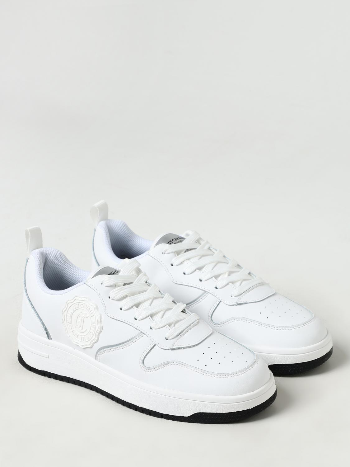 JUST CAVALLI SNEAKERS: Sneakers Just Cavalli in pelle, Bianco - Img 2