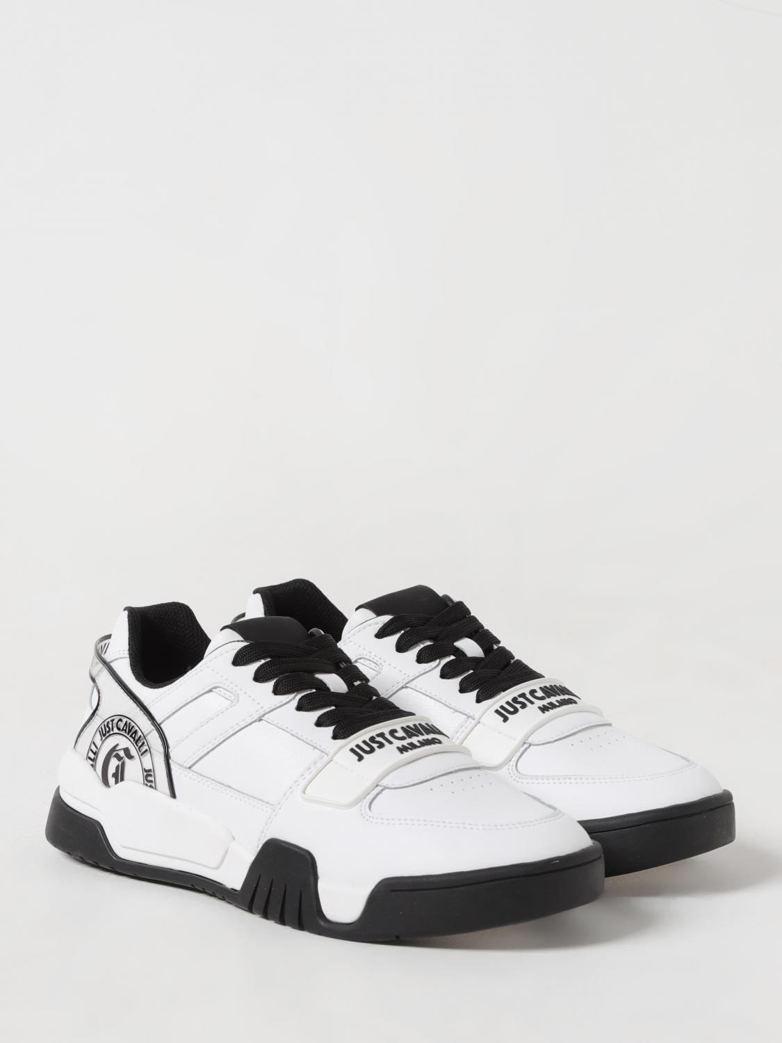 JUST CAVALLI SNEAKERS: Sneakers Just Cavalli in pelle , Bianco - Img 2