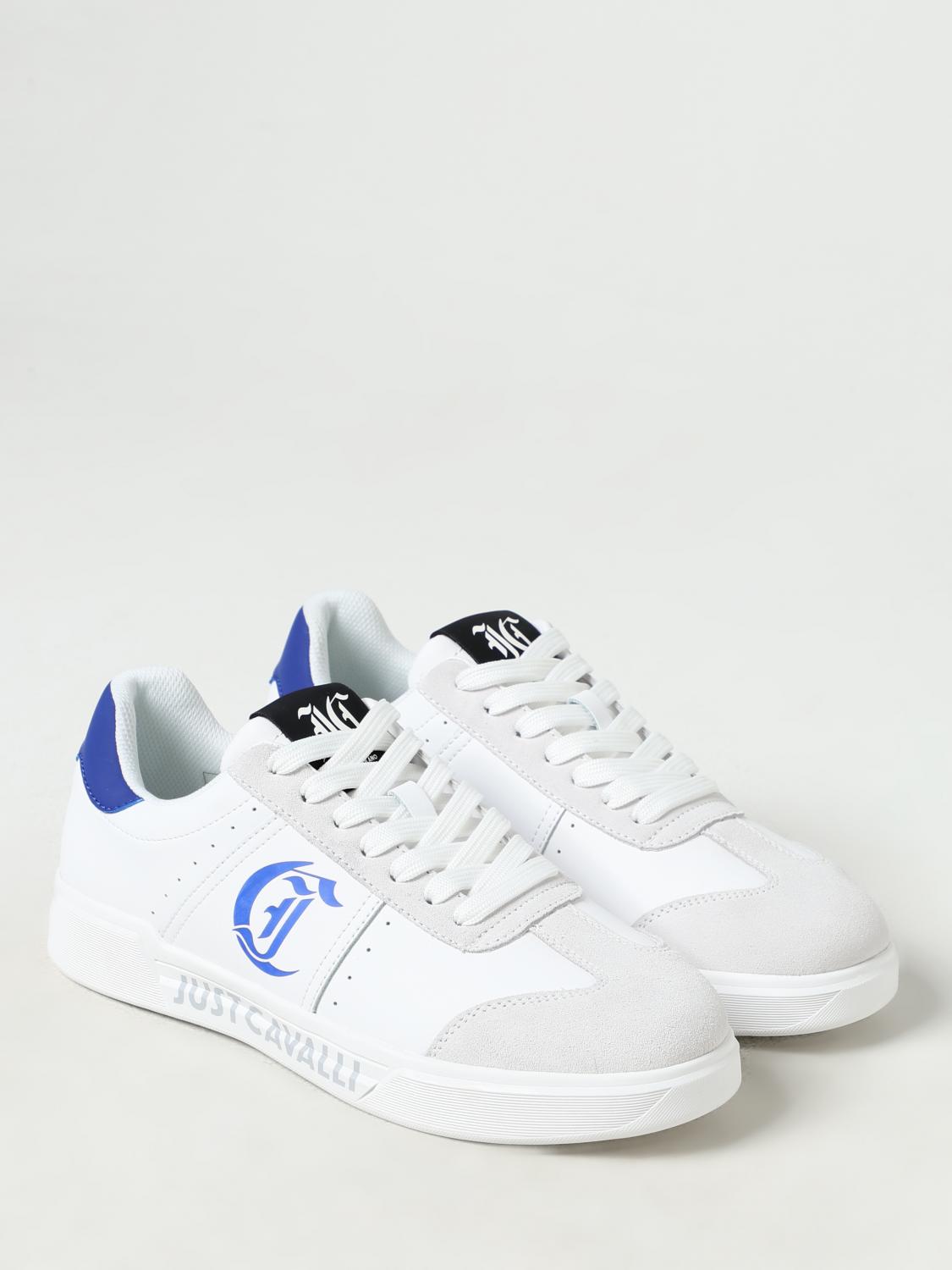 JUST CAVALLI SNEAKERS: Sneakers Just Cavalli in pelle , Bianco - Img 2