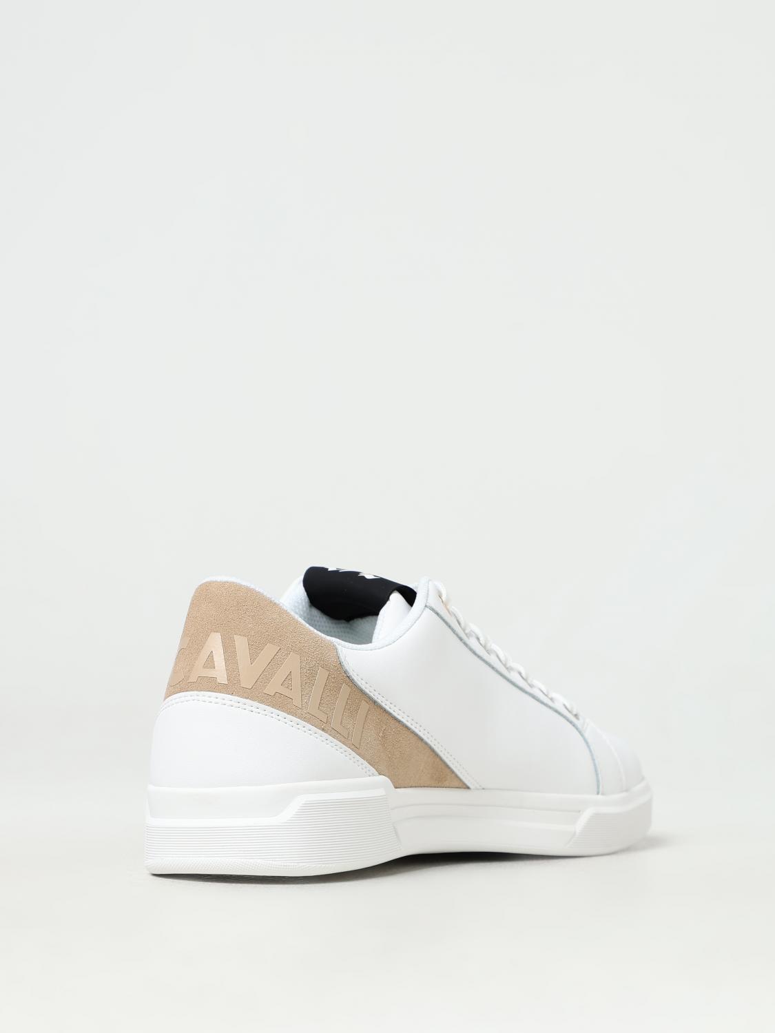 JUST CAVALLI SNEAKERS: Sneakers Just Cavalli in pelle , Bianco - Img 3