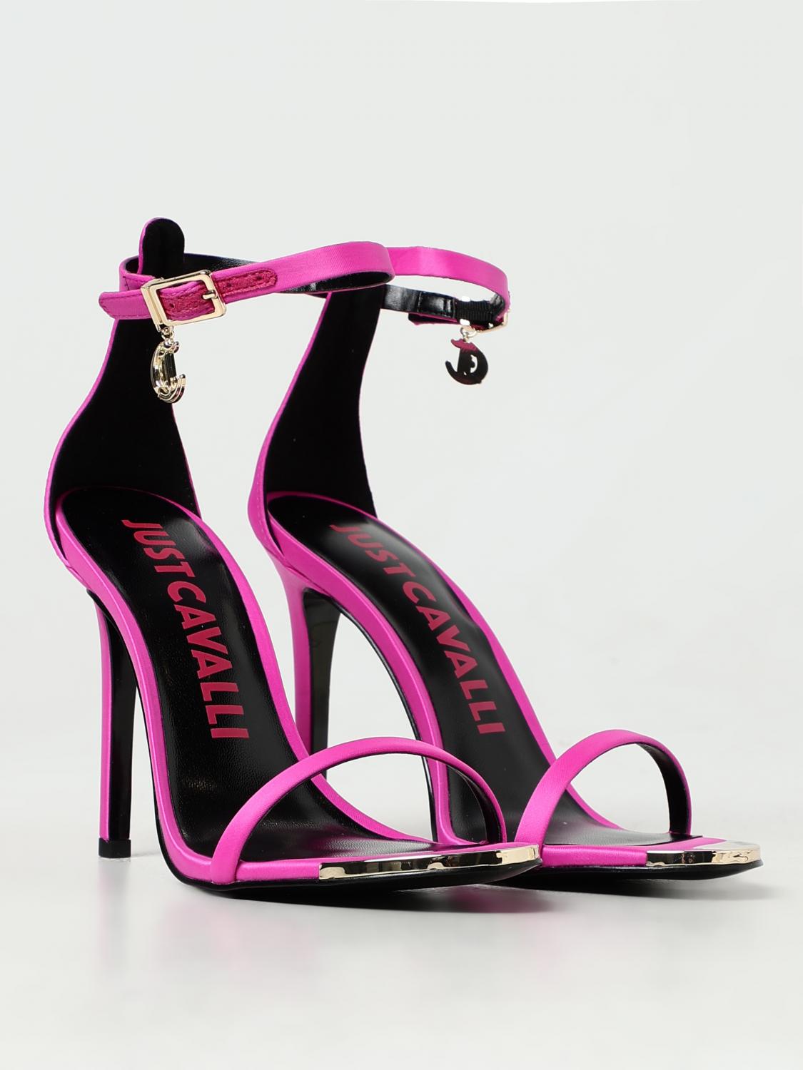 JUST CAVALLI HEELED SANDALS: High heel shoes woman Just Cavalli, Pink - Img 2