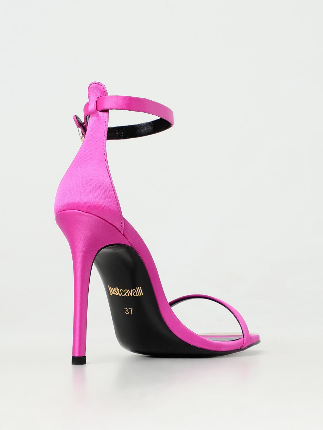 JUST CAVALLI HEELED SANDALS: High heel shoes woman Just Cavalli, Pink - Img 3