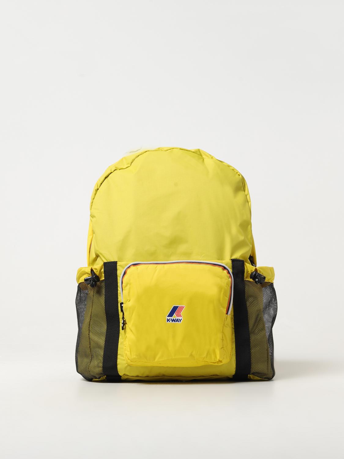 K-WAY ZAINO: Zaino Le Vrai 3.0 K-Way in nylon, Giallo - Img 1