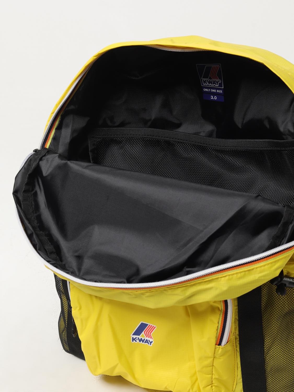 K-WAY ZAINO: Zaino Le Vrai 3.0 K-Way in nylon, Giallo - Img 4