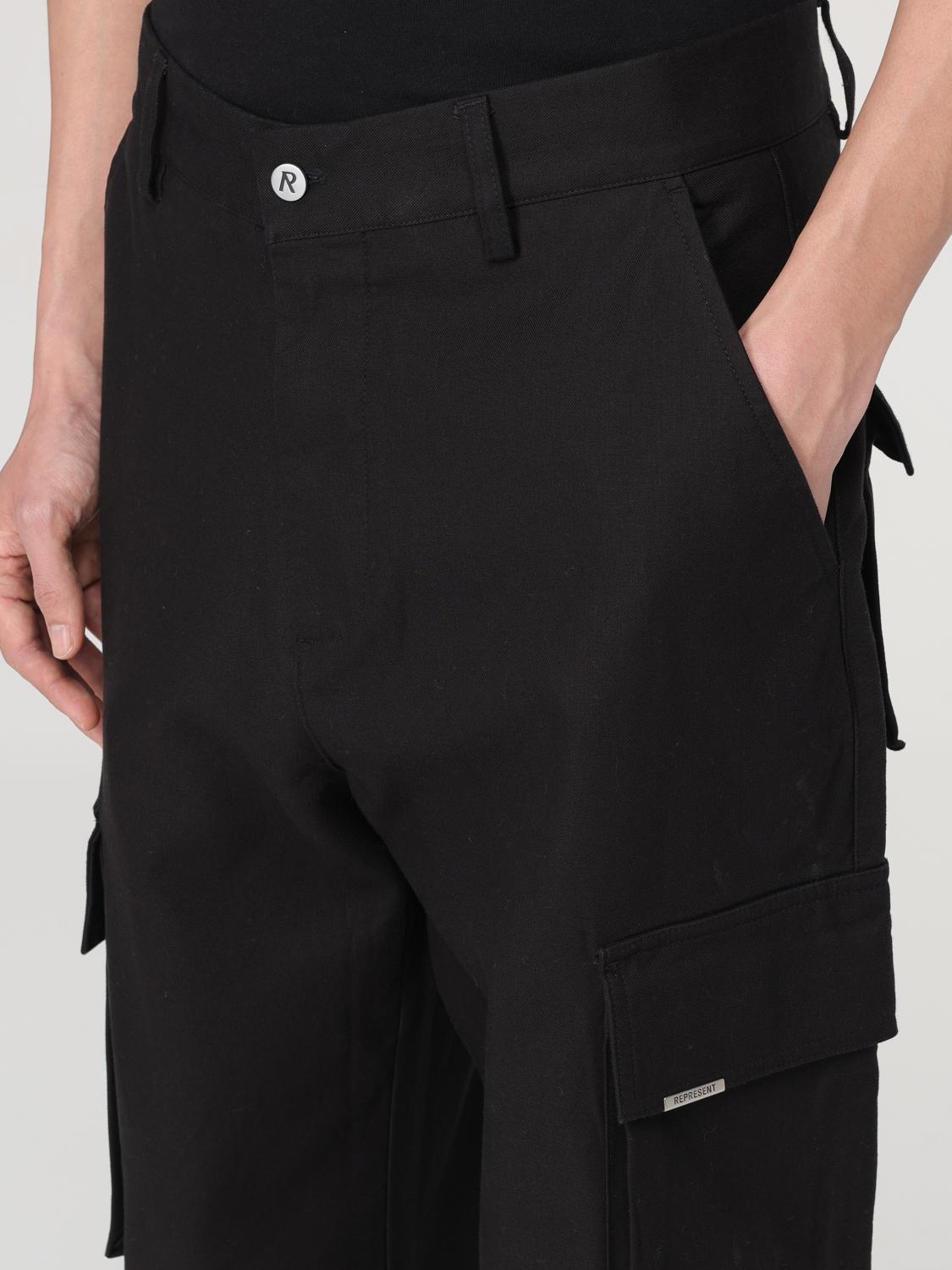 REPRESENT PANTS: Pants men Represent, Black - Img 3
