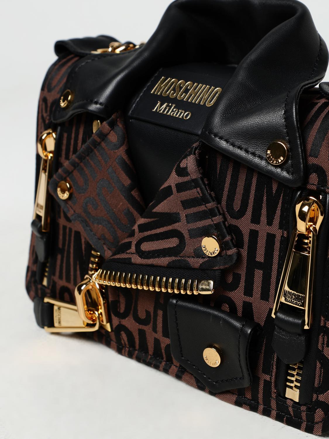 MOSCHINO COUTURE BOLSO DE HOMBRO: Bandolera mujer Moschino Couture, Marrón - Img 3