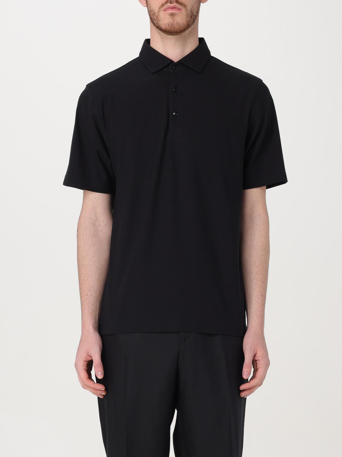 LARDINI POLO: Polo Lardini in cotone , Nero - Img 1