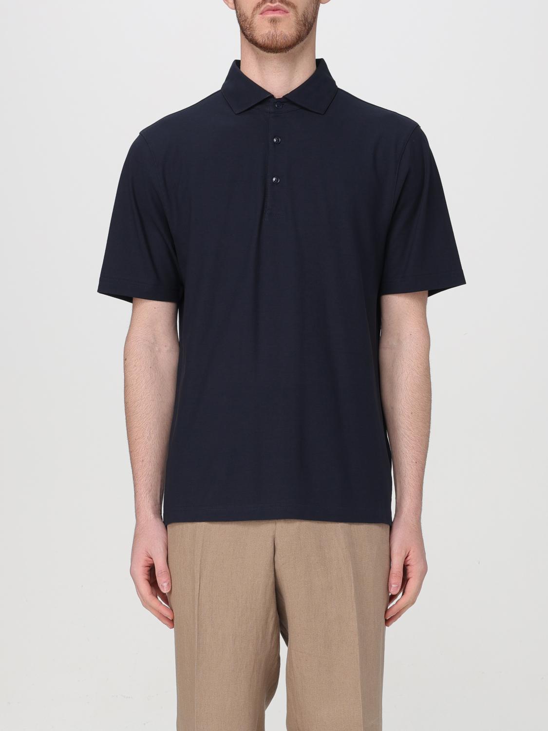 LARDINI 폴로 셔츠: 티셔츠 남성 Lardini, 네이비 - Img 1