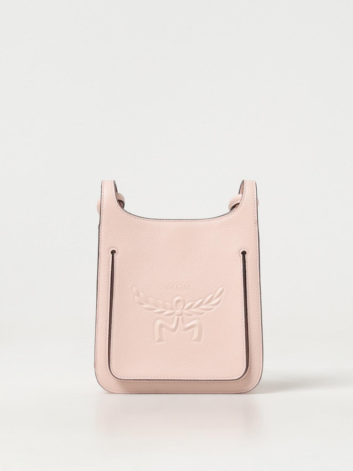 MCM MINI BOLSO: Bandolera mujer Mcm, Rosa - Img 1