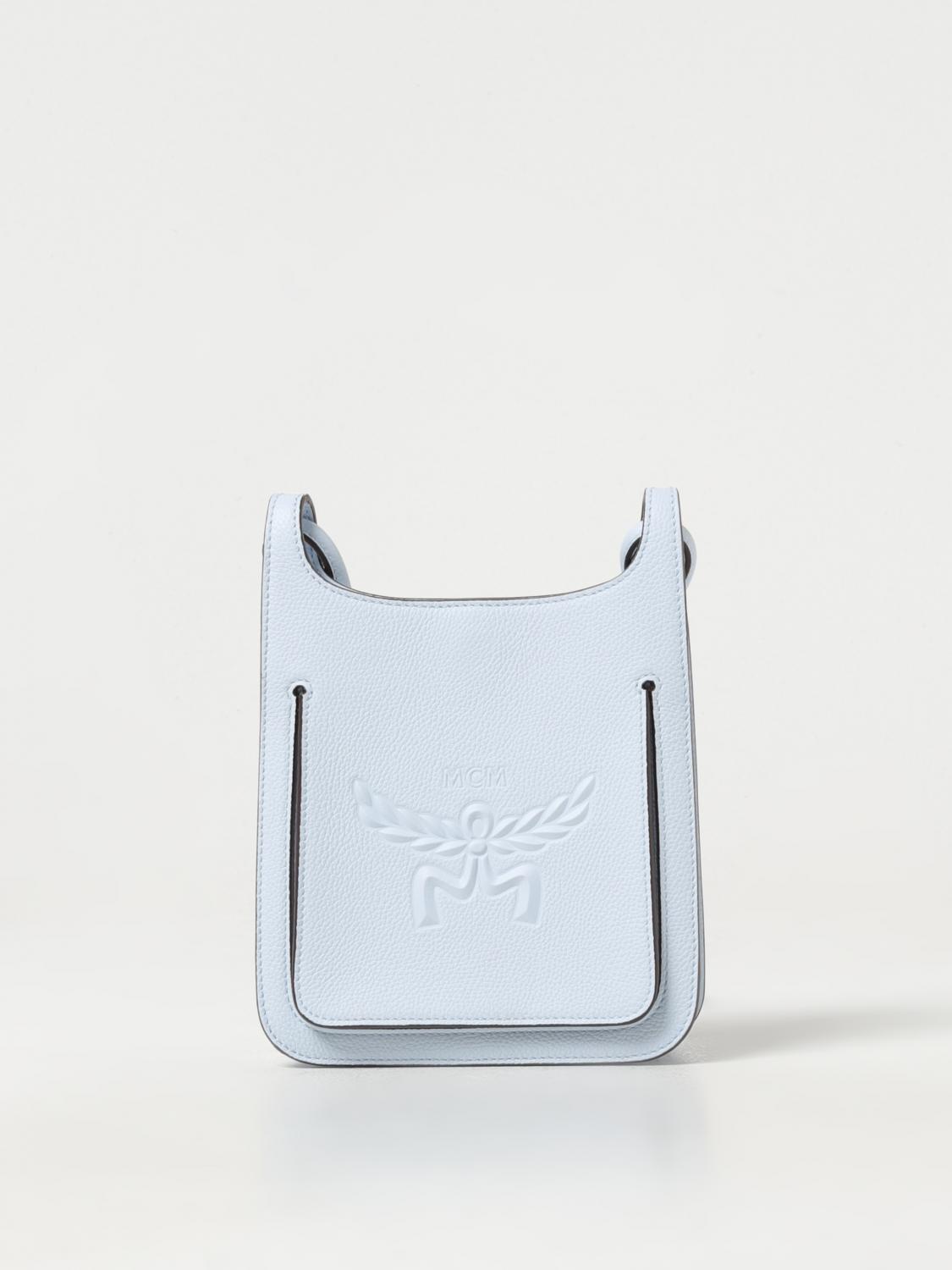 MCM MINI BOLSO: Bandolera mujer Mcm, Azul Claro - Img 1