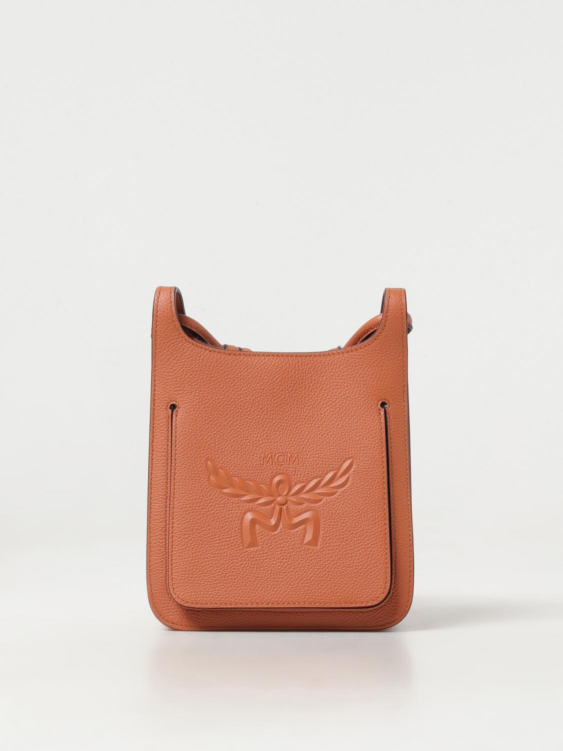 MCM MINI BOLSO: Bandolera mujer Mcm, Camello - Img 1