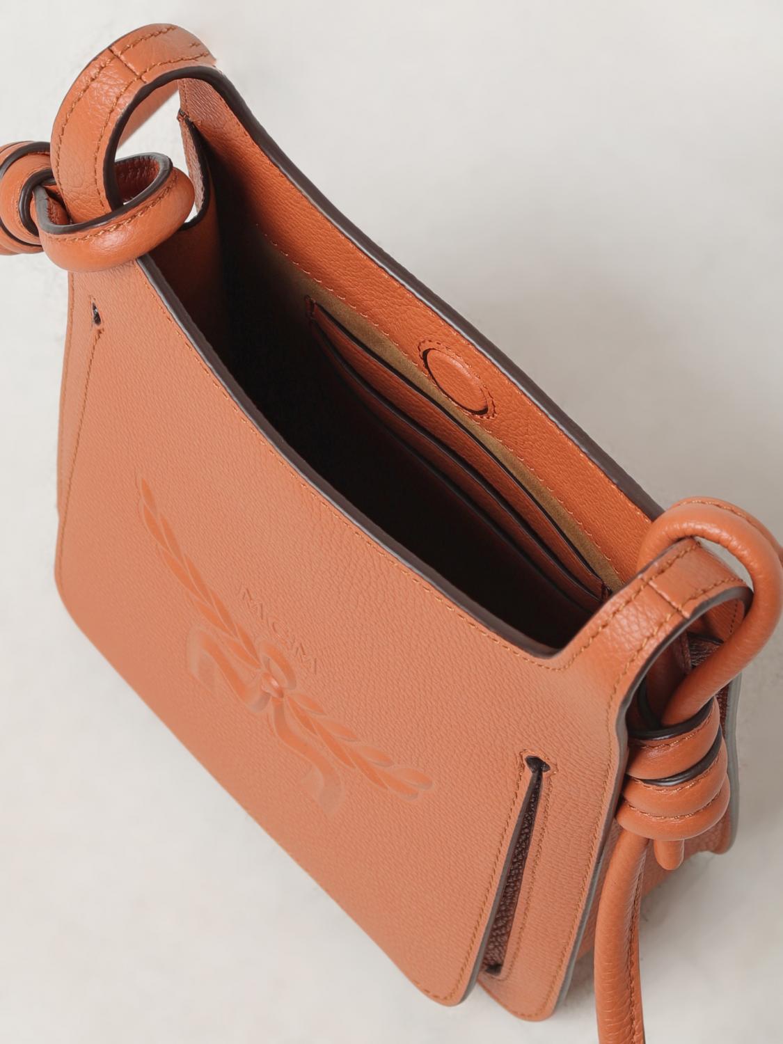MCM MINI BOLSO: Bandolera mujer Mcm, Camello - Img 3