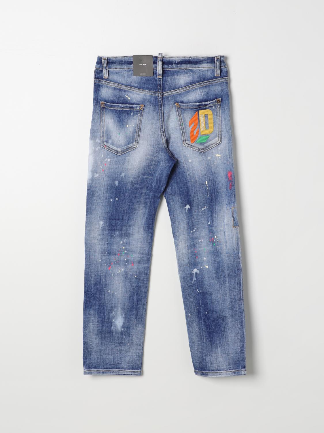 DSQUARED2 JEANS: Dsquared2 Junior boys' jeans, Denim - Img 2