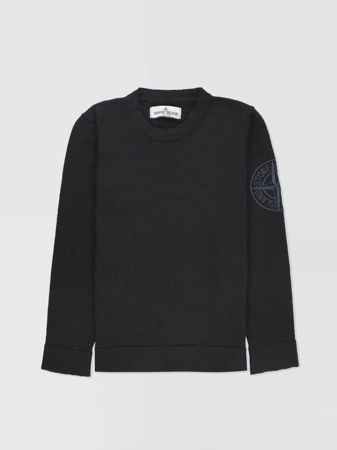 STONE ISLAND JUNIOR T-SHIRT: Pullover kinder Stone Island Junior, Schwarz - Img 1