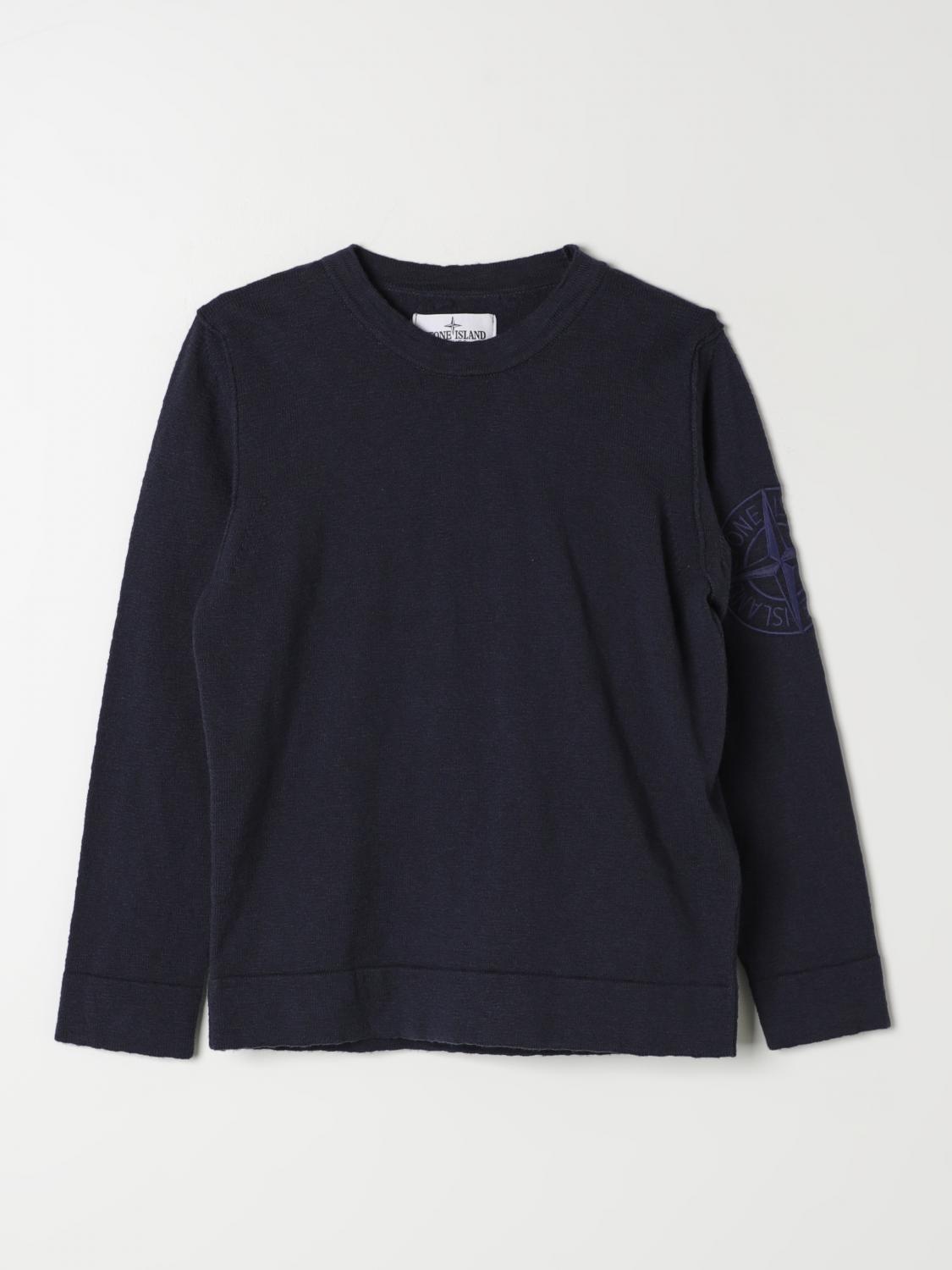STONE ISLAND JUNIOR T-SHIRT: Pullover kinder Stone Island Junior, Blau - Img 1