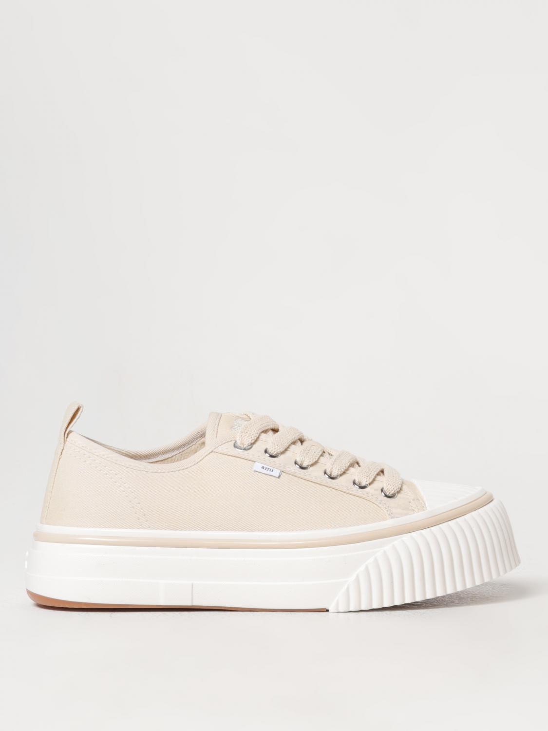 AMI PARIS SNEAKERS: Sneakers herren Ami Paris, Beige - Img 1