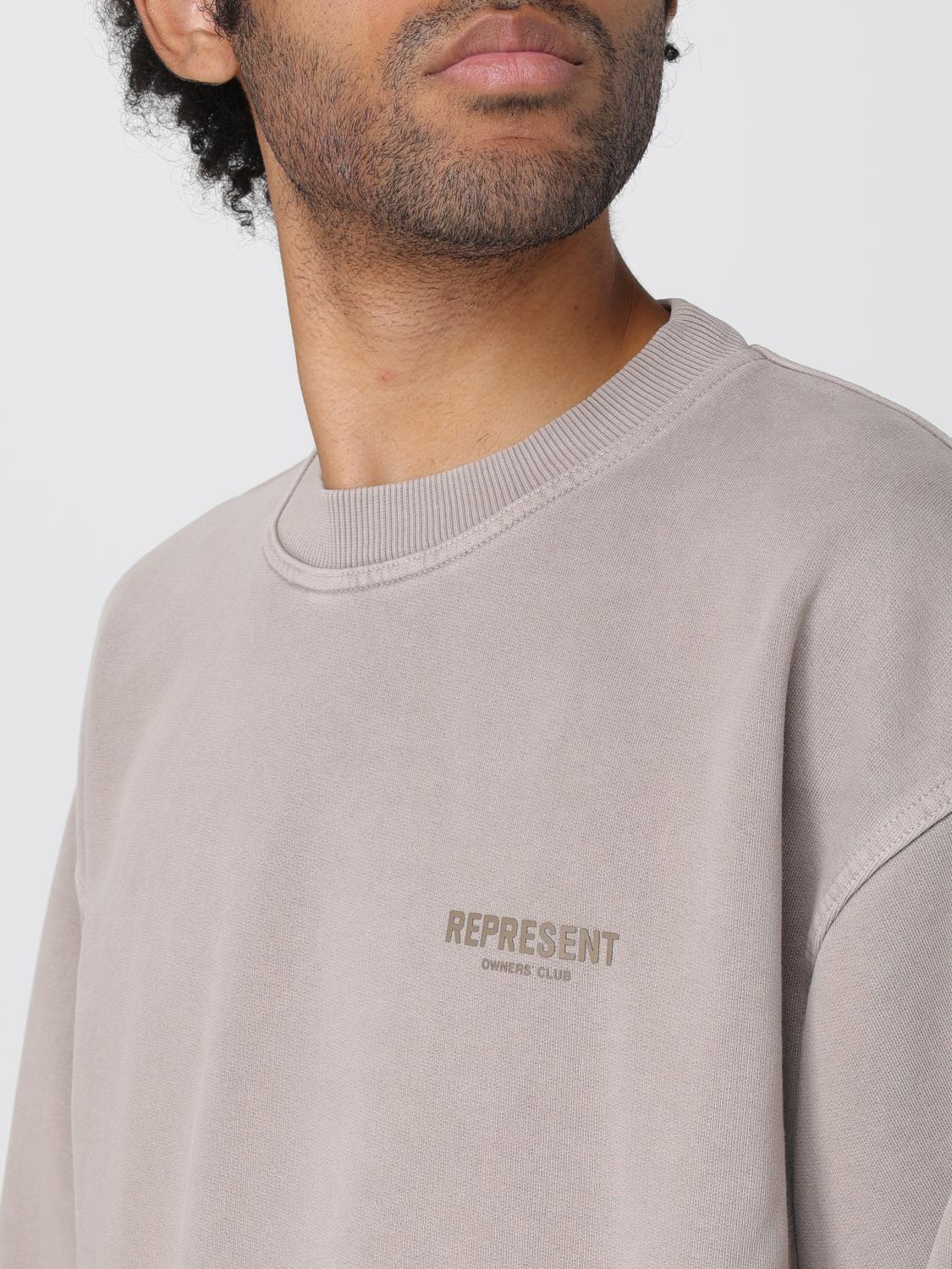 REPRESENT SWEATSHIRT: Sweatshirt men Represent, Beige - Img 4