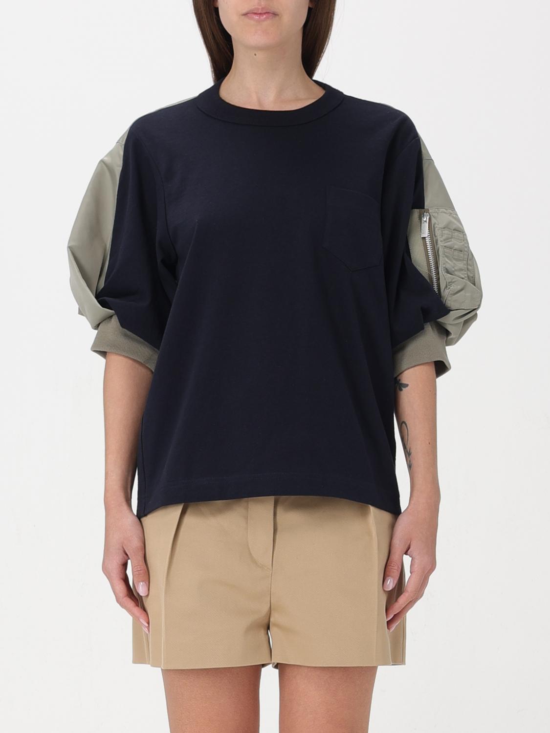 SACAI：Tシャツ レディース - ブルー | GIGLIO.COMオンラインの