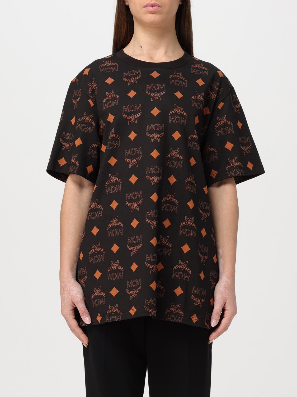 MCM T-SHIRT: T-shirt woman Mcm, Black - Img 1