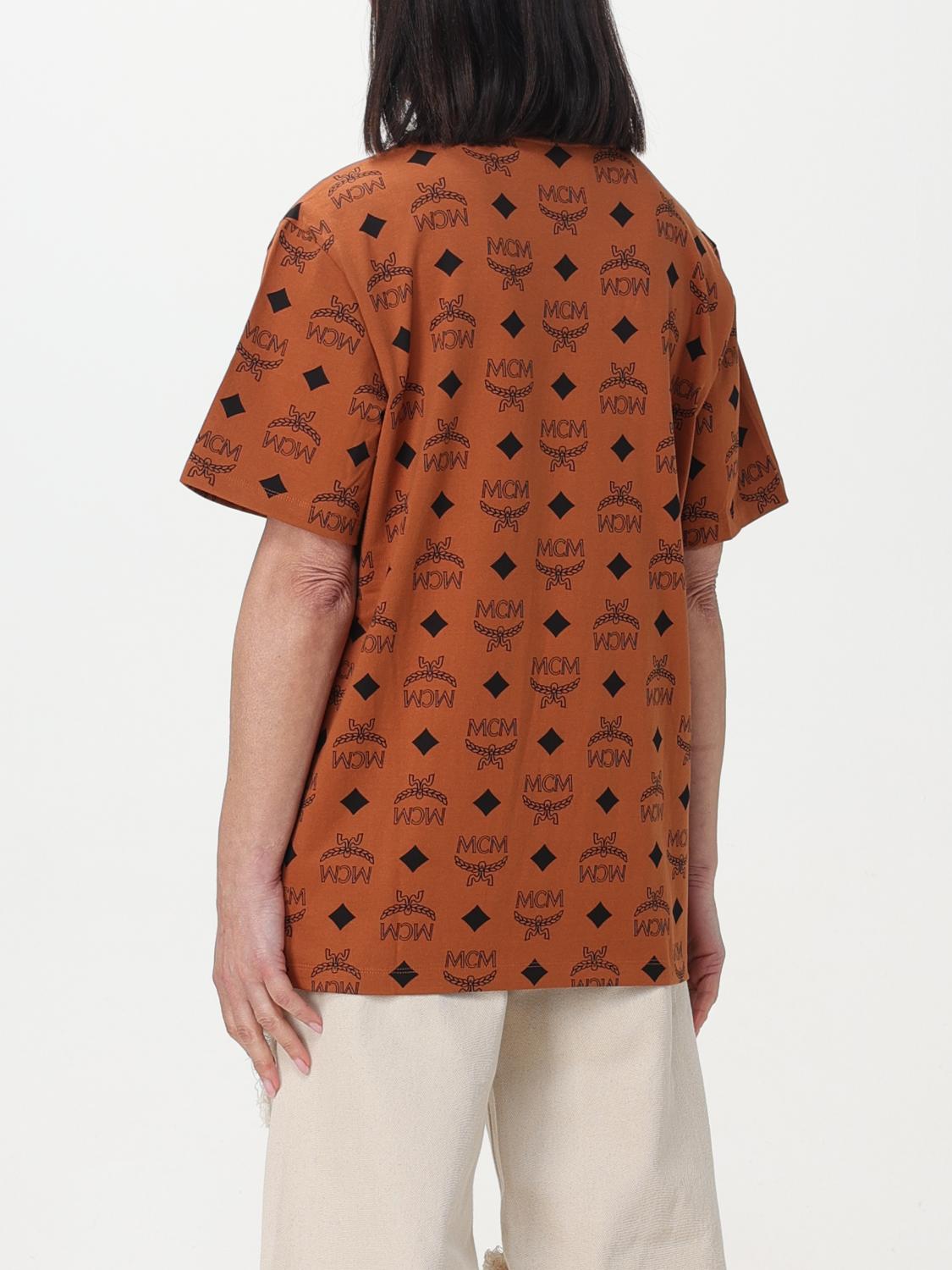 MCM T-SHIRT: T-shirt woman Mcm, Camel - Img 2