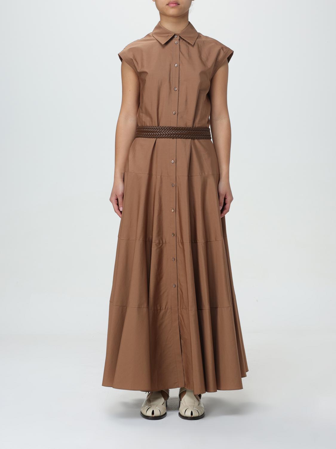 【送料&関税込】Max Mara Studio Dresses Brown MAX MARA STUDIO: Dress woman Max Mara - Brown | Max Mara