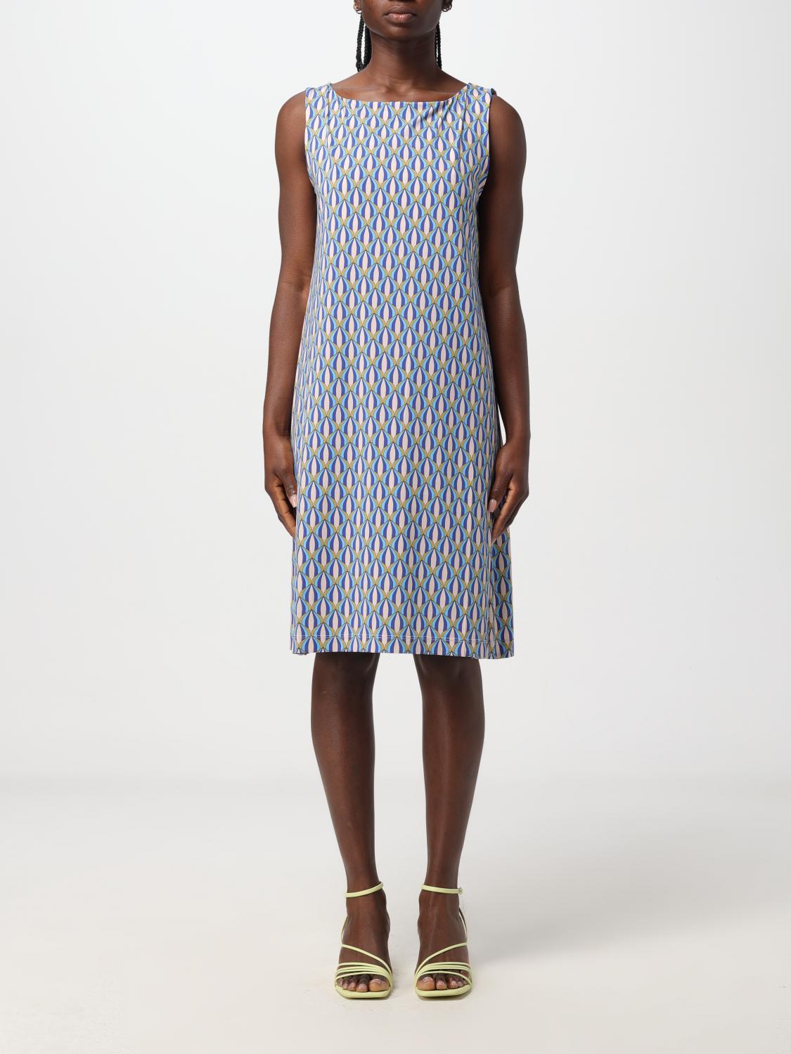 ワンピース MALIPARMI Woman Dress Blue JF641370230 D8053 MALIPARMI: Dress woman - Blue | Maliparmi dress JF641370230
