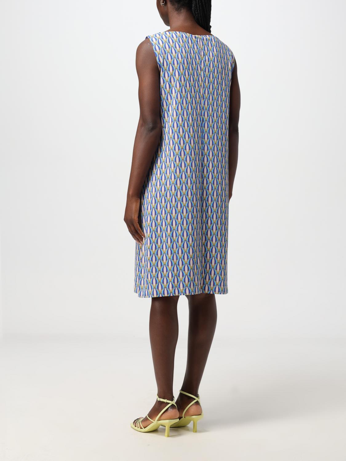 ワンピース MALIPARMI Woman Dress Blue JF641370230 D8053 Maliparmi women's dress in printed jersey jf660370628 Blue