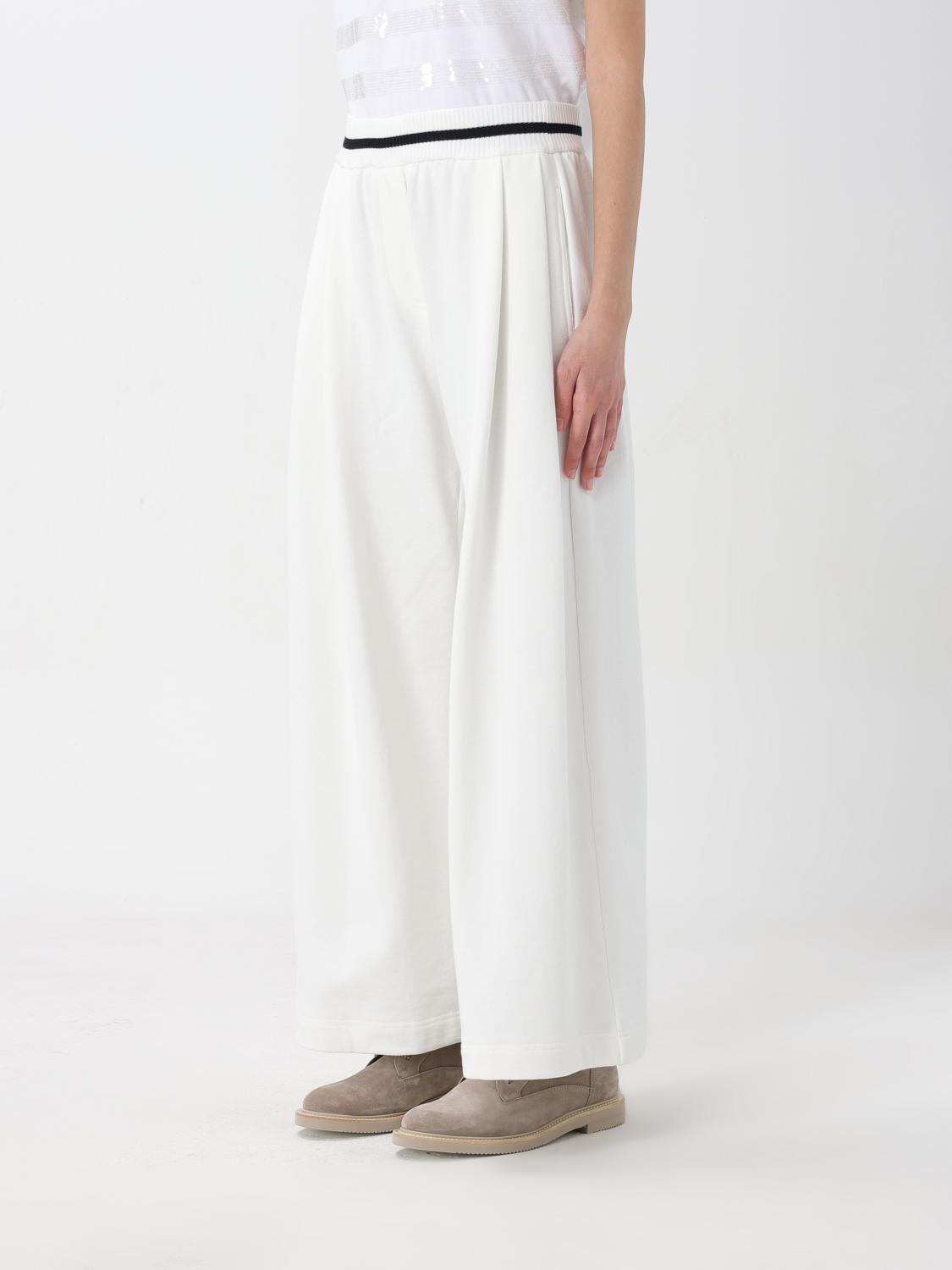 BRUNELLO CUCINELLI HOSE: Hose damen Brunello Cucinelli, Weiß - Img 4