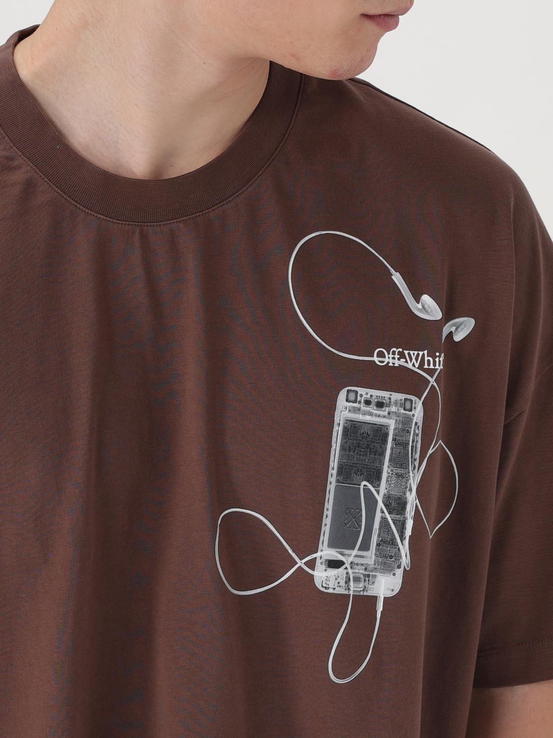 OFF-WHITE CAMISETA: Camiseta hombre Off-white, Marrón - Img 5