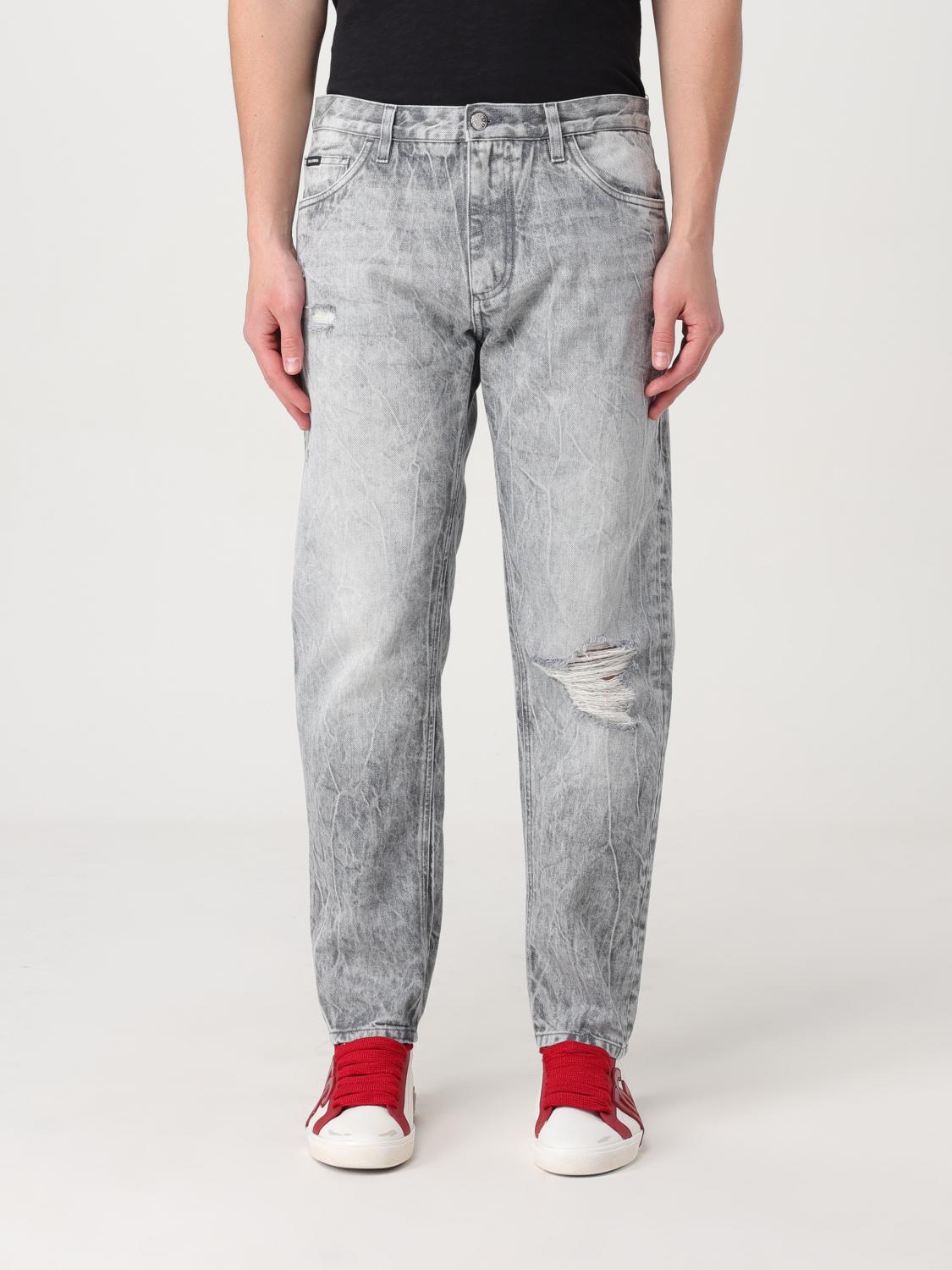 DOLCE & GABBANA JEANS: Jeans men Dolce & Gabbana, Grey - Img 1