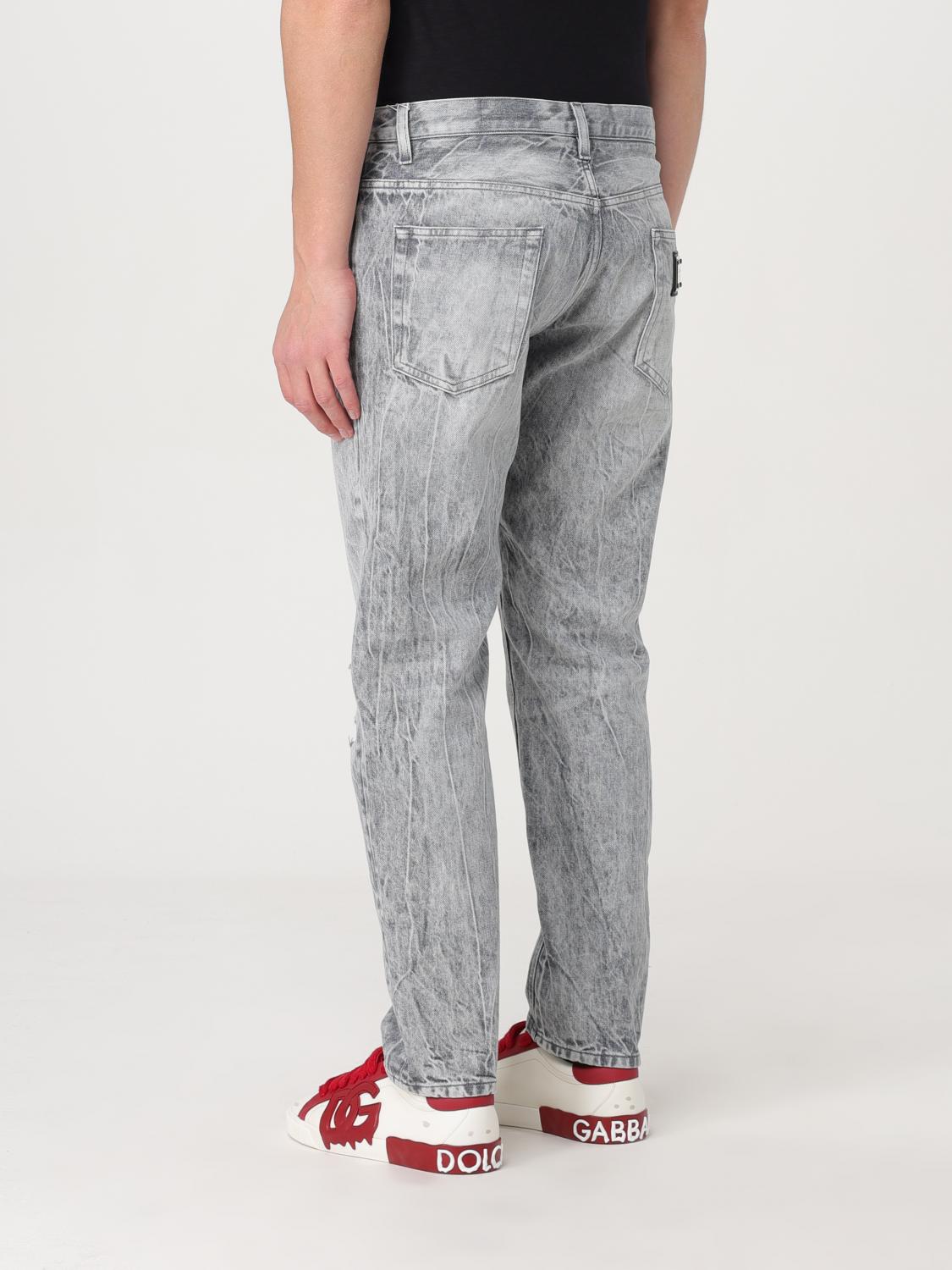 DOLCE & GABBANA JEANS: Jeans men Dolce & Gabbana, Grey - Img 3