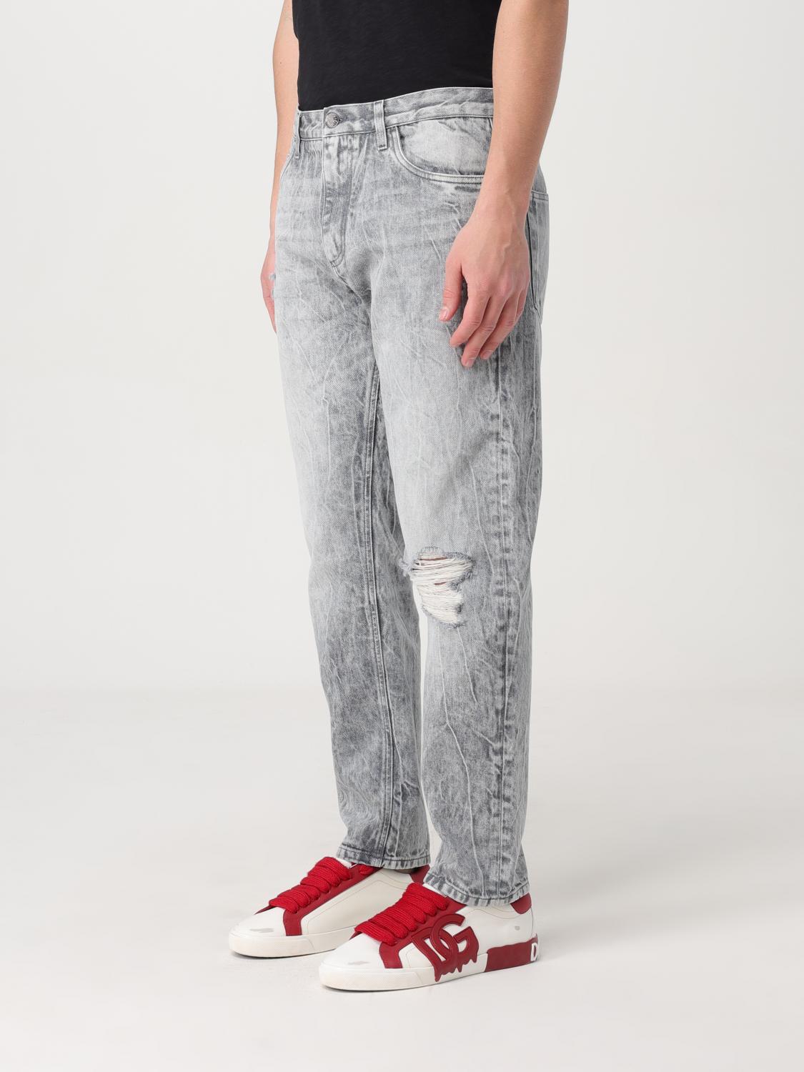 DOLCE & GABBANA JEANS: Jeans men Dolce & Gabbana, Grey - Img 4