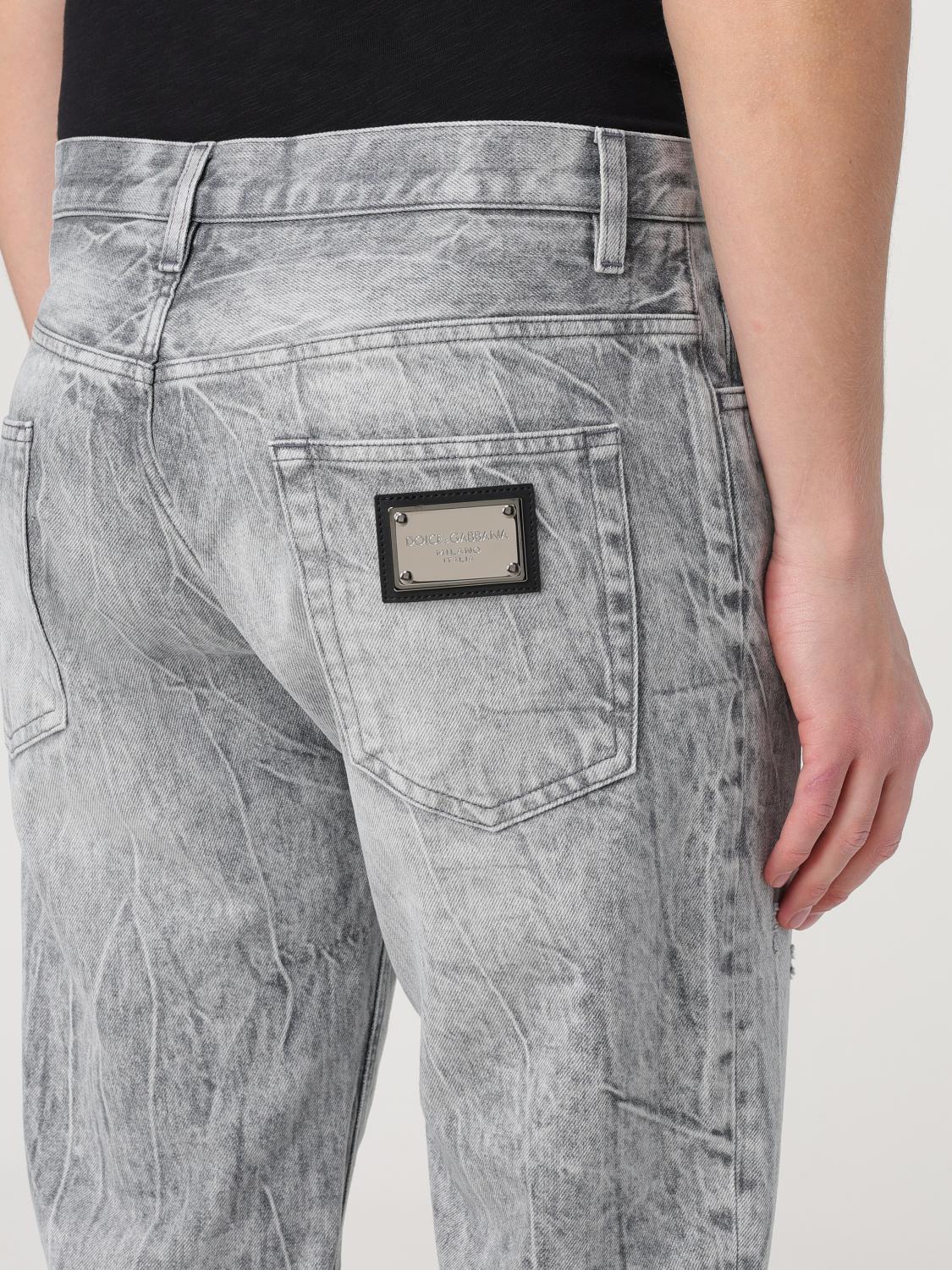 DOLCE & GABBANA JEANS: Jeans men Dolce & Gabbana, Grey - Img 5